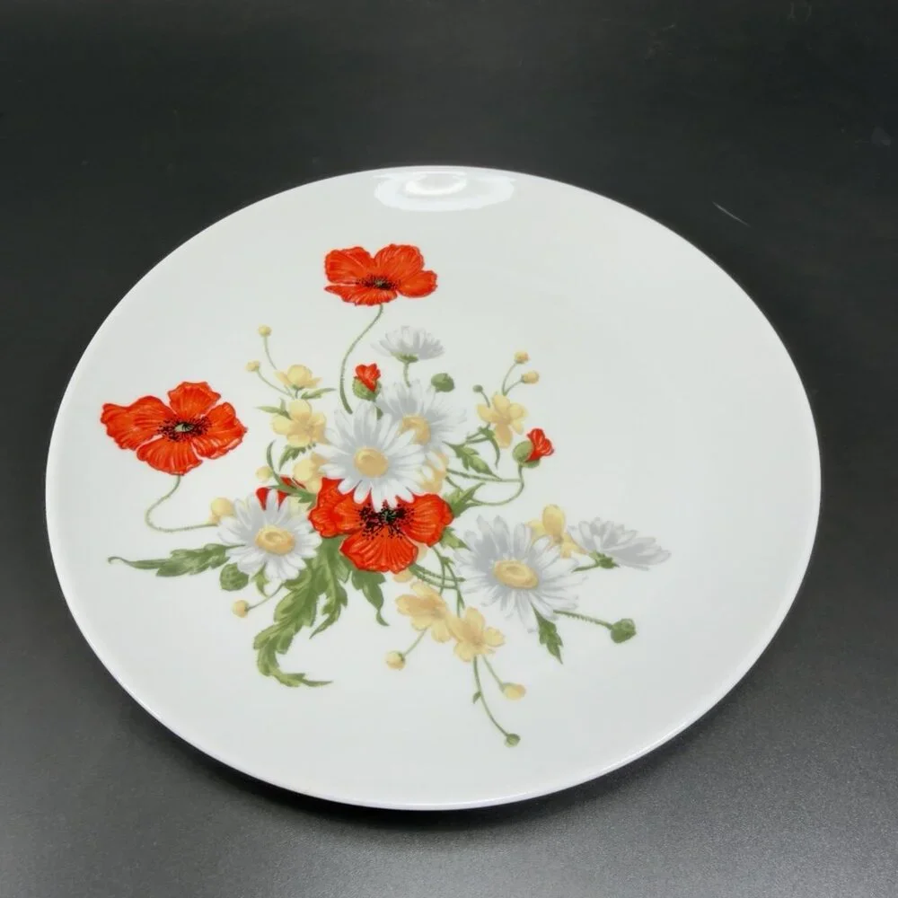 JL Menau Henneberg German Democratic Republic Dish Plate 7inch‎ Plates Set 3 VTG